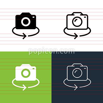 400x400 Camera Rotate Icon Set