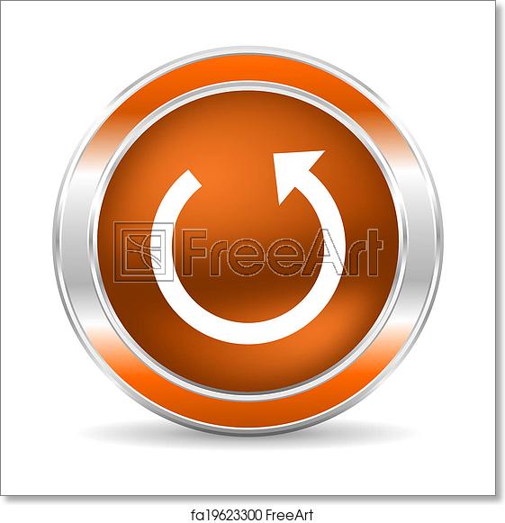 561x581 Free Art Print Of Rotate Icon Web Glossy Icon Freeart