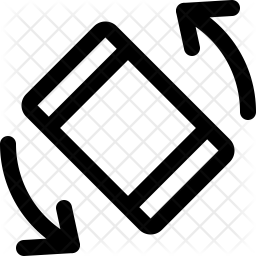 256x256 Rotate Phone Icon Of Line Style