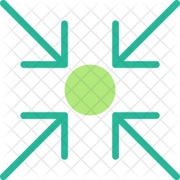 256x256 Focus, On, Object, Circle, Round, Arrow Icon Of Flat Style