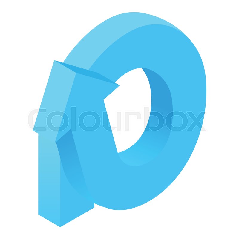 800x800 Round Arrow Icon In Cartoon Style Stock Vector Colourbox