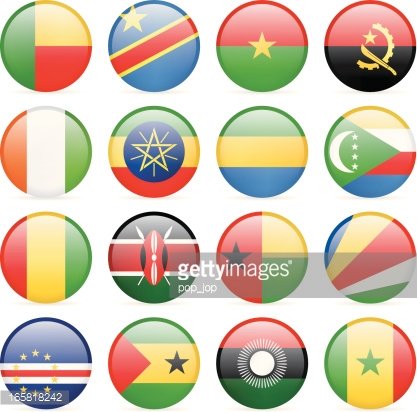 417x412 Round Flag Icon Collection Africa Premium Clipart