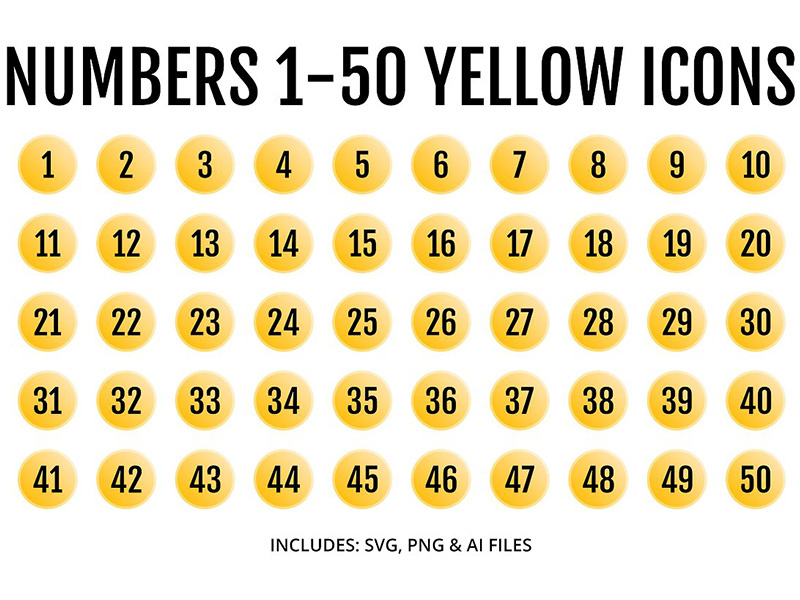 800x600 Numbers Yellow Round Icon Design Download