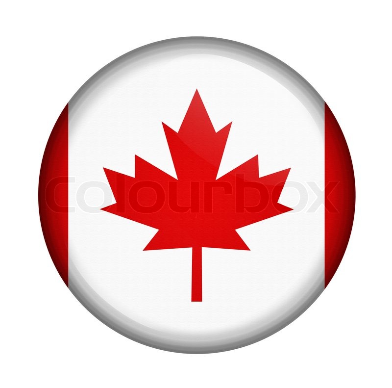 800x791 Round Icon With Flag Of Canada Isolated Stock Image Colourbox