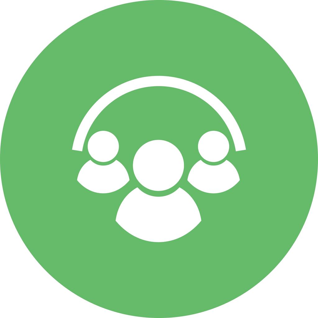 1024x1024 Users Flat Round Icon