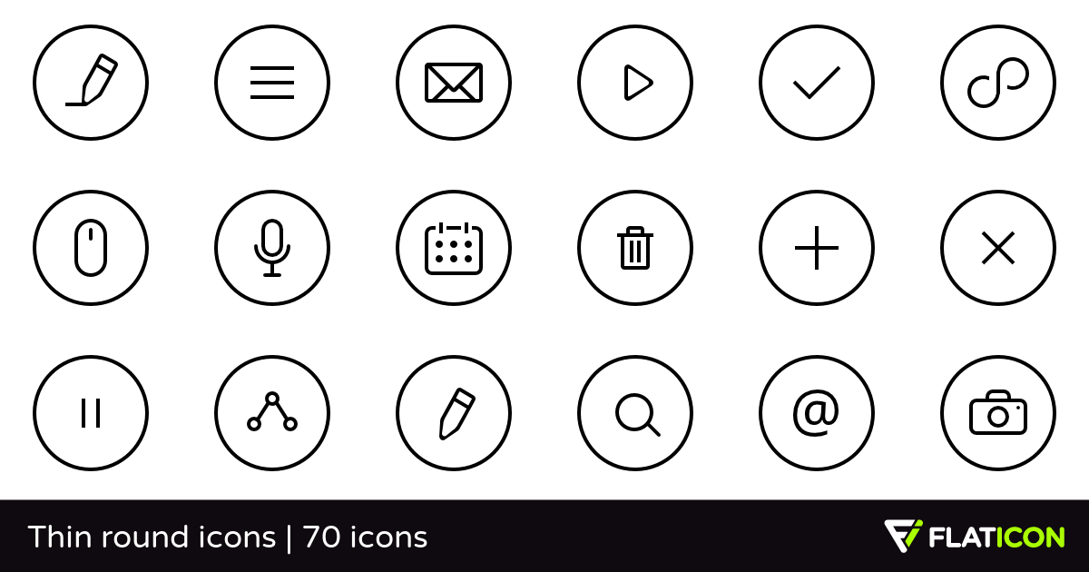 1200x630 Thin Round Icons Free Icons