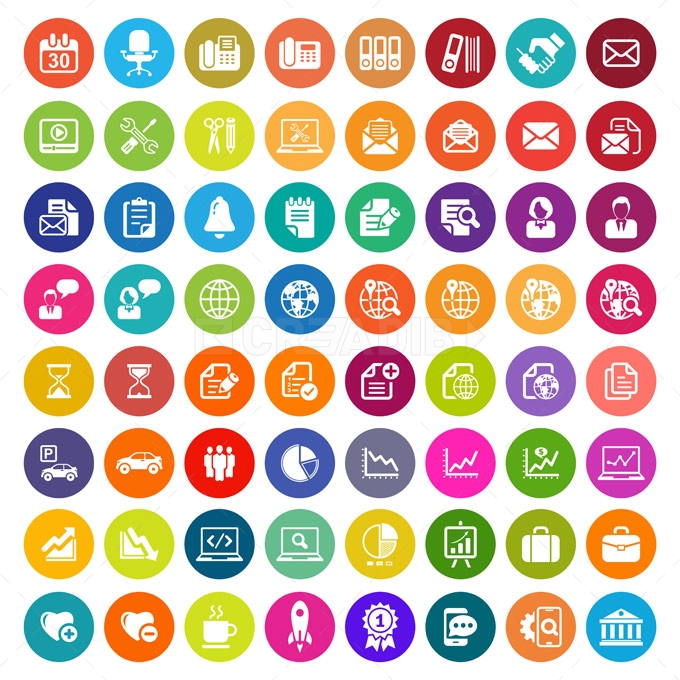 680x680 Circle Icon Set