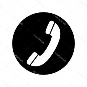 300x300 Monochrome Round Phone Icon Vector Hoodamathrun