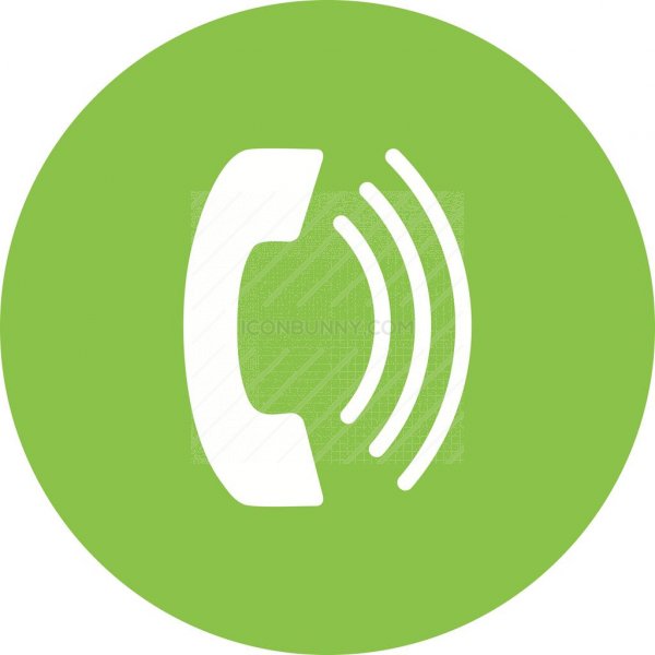 600x600 On Going Call Flat Round Icon