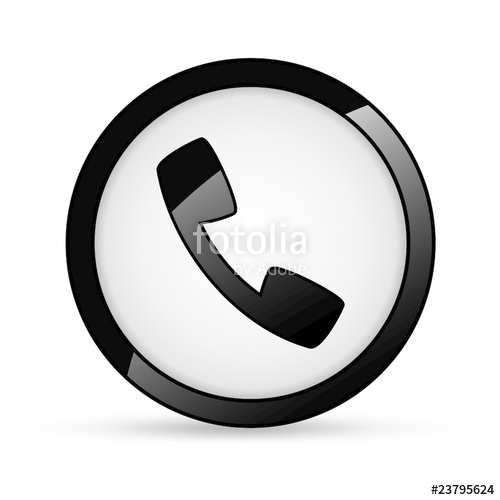 500x500 Phone Icon Round Stock Image And Royalty Free Vector