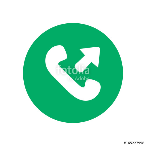 500x500 Phone Thin Line Icon Phone Icon In Circle Vector Phone Icon