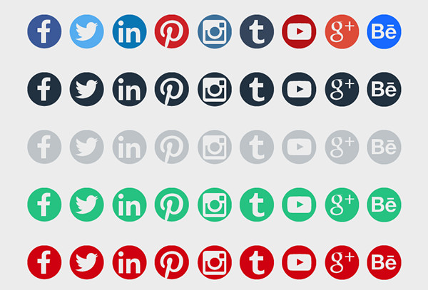 Round Social Media Icon at Vectorified.com | Collection of Round Social ...