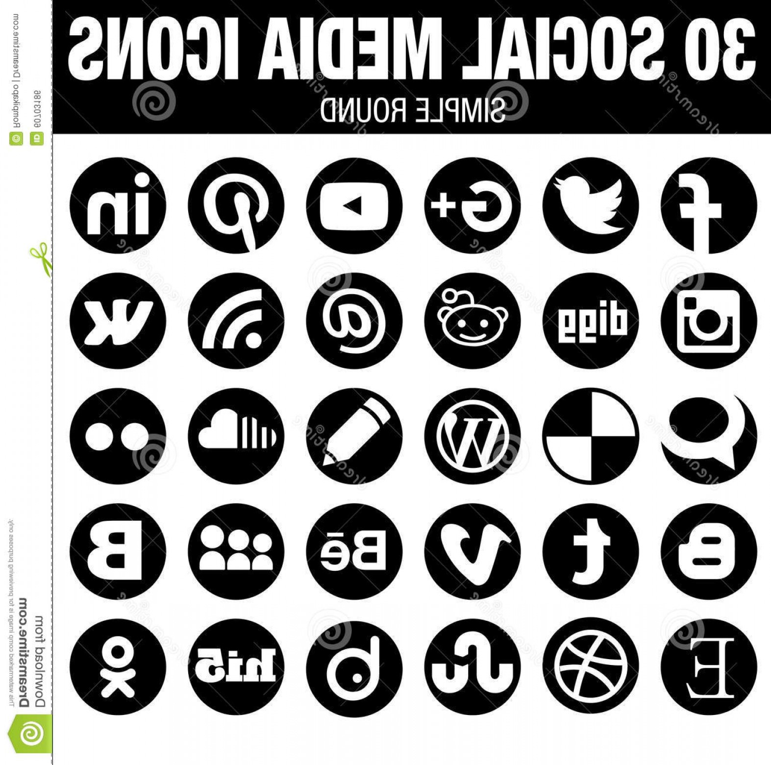 Editorial Photo Round Social Media Icons Collection Black Elegant 1573x1560 Editorial Photo Round Social Media Icons Collection Black Elegant