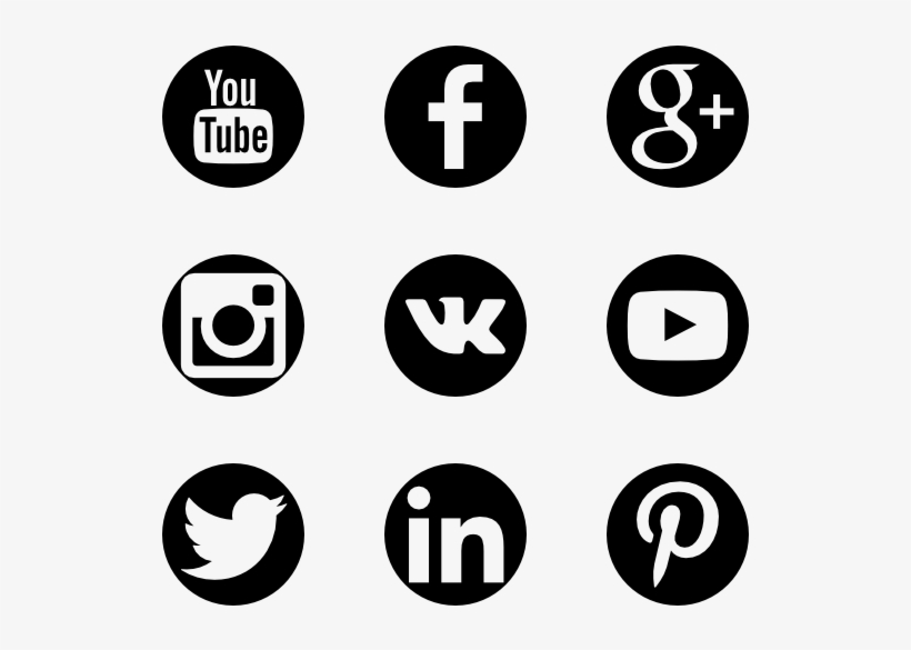 Round Social Media Icon at Vectorified.com | Collection of Round Social ...