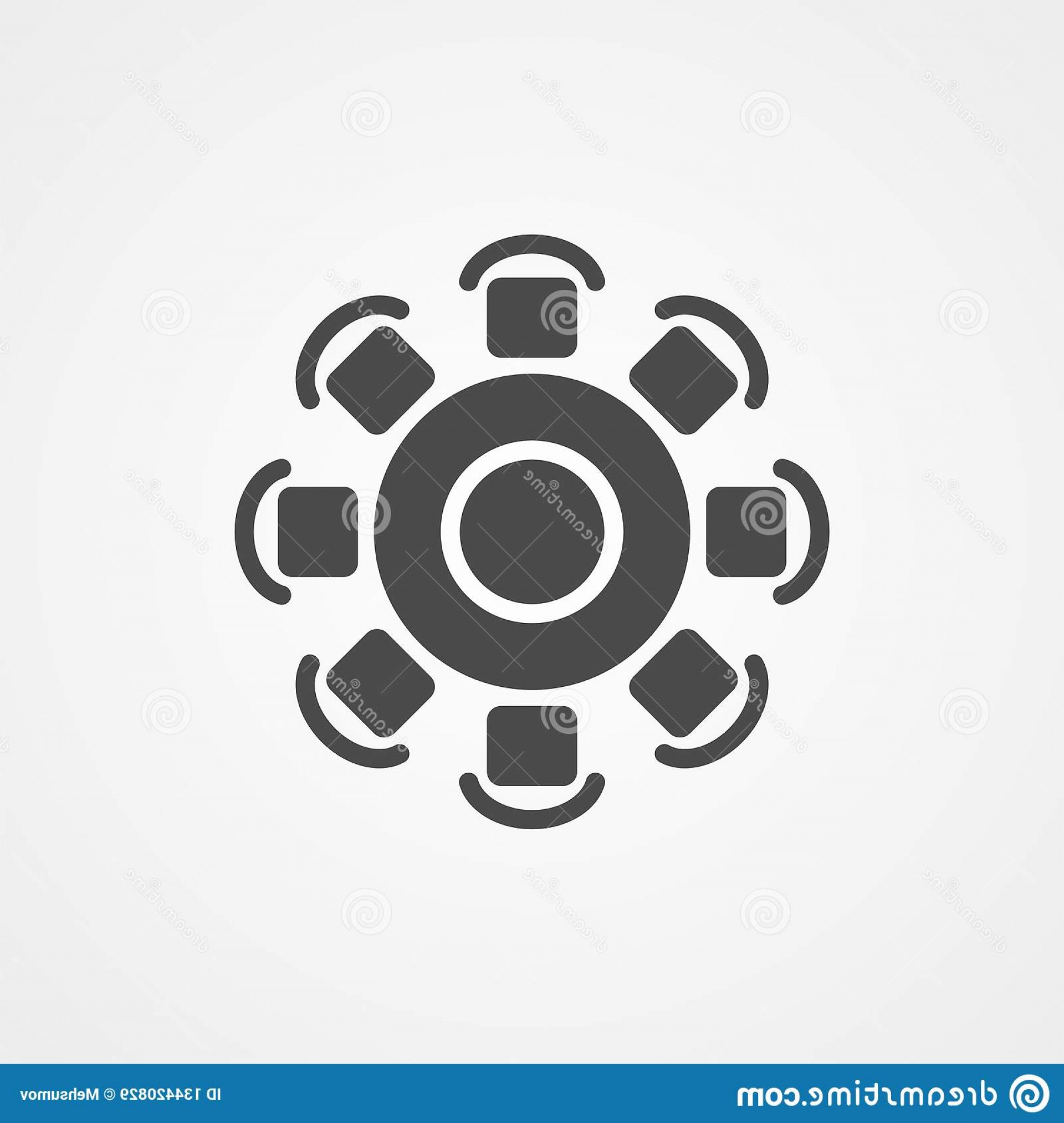 1920x2026 Round Table Vector Icon Sign Symbol Round Table Icon Vector Filled