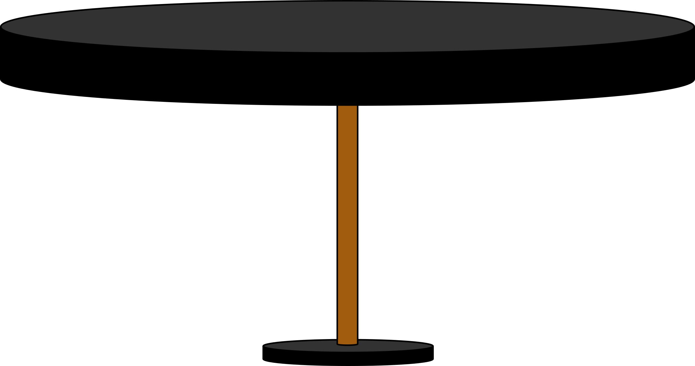 2400x1265 Black Round Table Icons Png