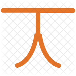 256x256 Dining Table Icon Of Flat Style