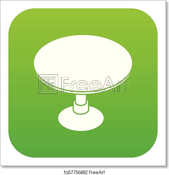 561x581 Free Art Print Of Round Table Icon Green Vector Round Table Icon