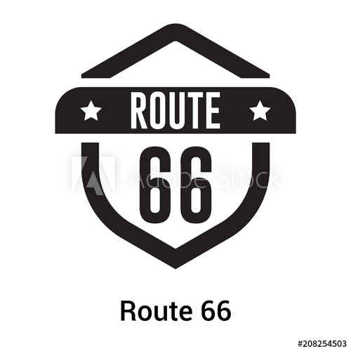 500x500 Route Icon Vector Sign And Symbol Isolated On White Background
