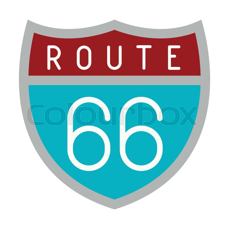 800x800 Route Shield Isolated Icon Vector Stock Vector Colourbox