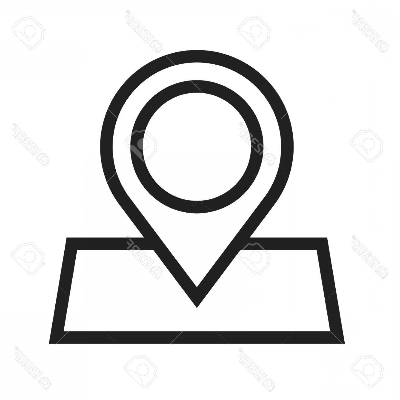 1560x1560 Photostock Vector Marked Roadmap Route Icon Vector Image Can Also