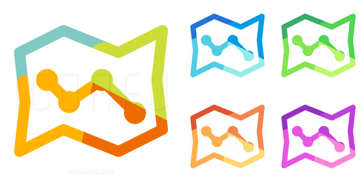 1200x600 Map Route Icon