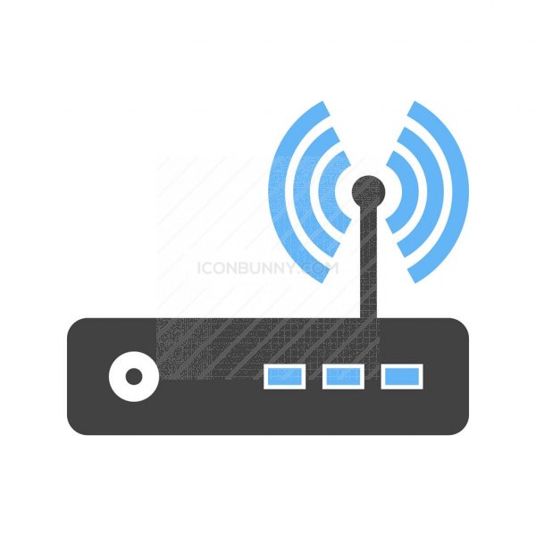 600x600 Router Blue Black Icon