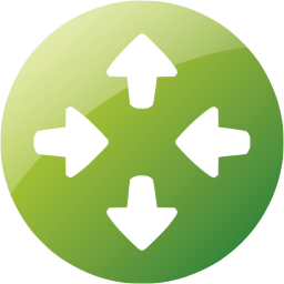256x256 Web Green Router Icon