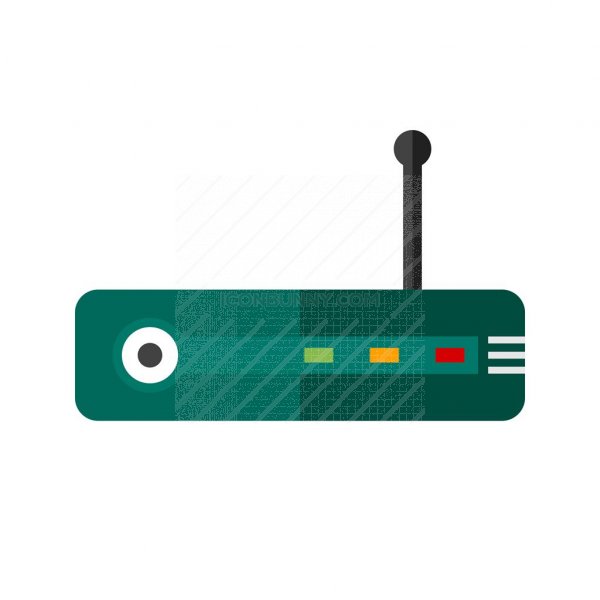 600x600 Wifi Router Flat Multicolor Icon