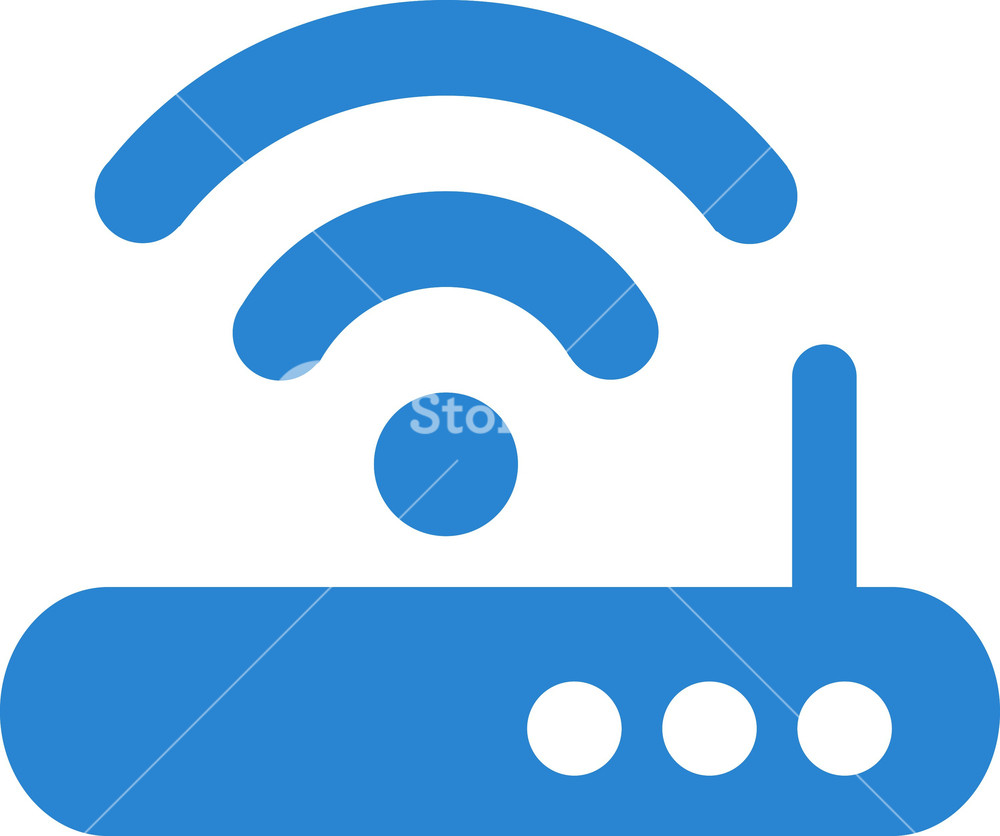 1000x836 Wifi Router Simplicity Icon Royalty Free Stock Image