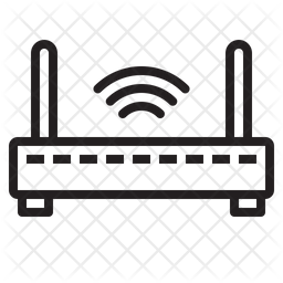 256x256 Wifi Router Icon Of Line Style