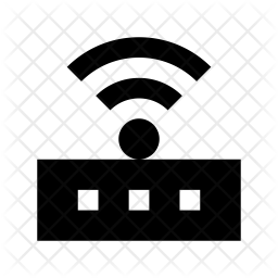 256x256 Wifi Router Icon Of Glyph Style