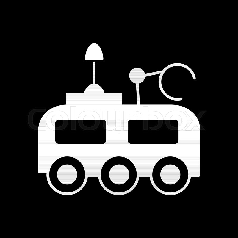 800x800 Moon Rover Icon Silhouette Moon Rover Stock Vector Colourbox