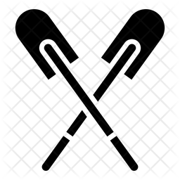 256x256 Rowing Icon Of Glyph Style