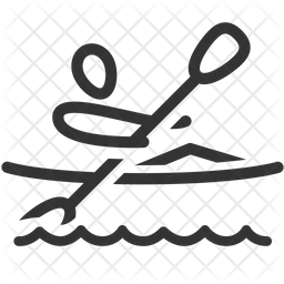 256x256 Rowing Icon Of Line Style