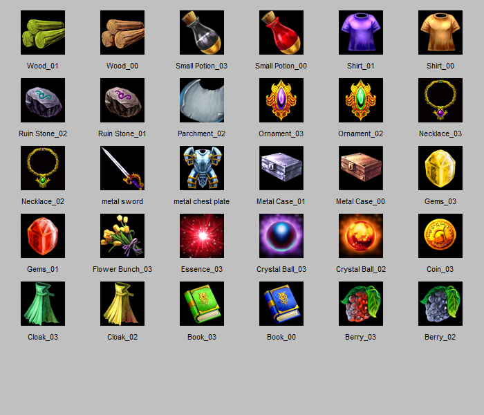 Basic Rpg Item Icons 700x600 Basic Rpg Item Icons