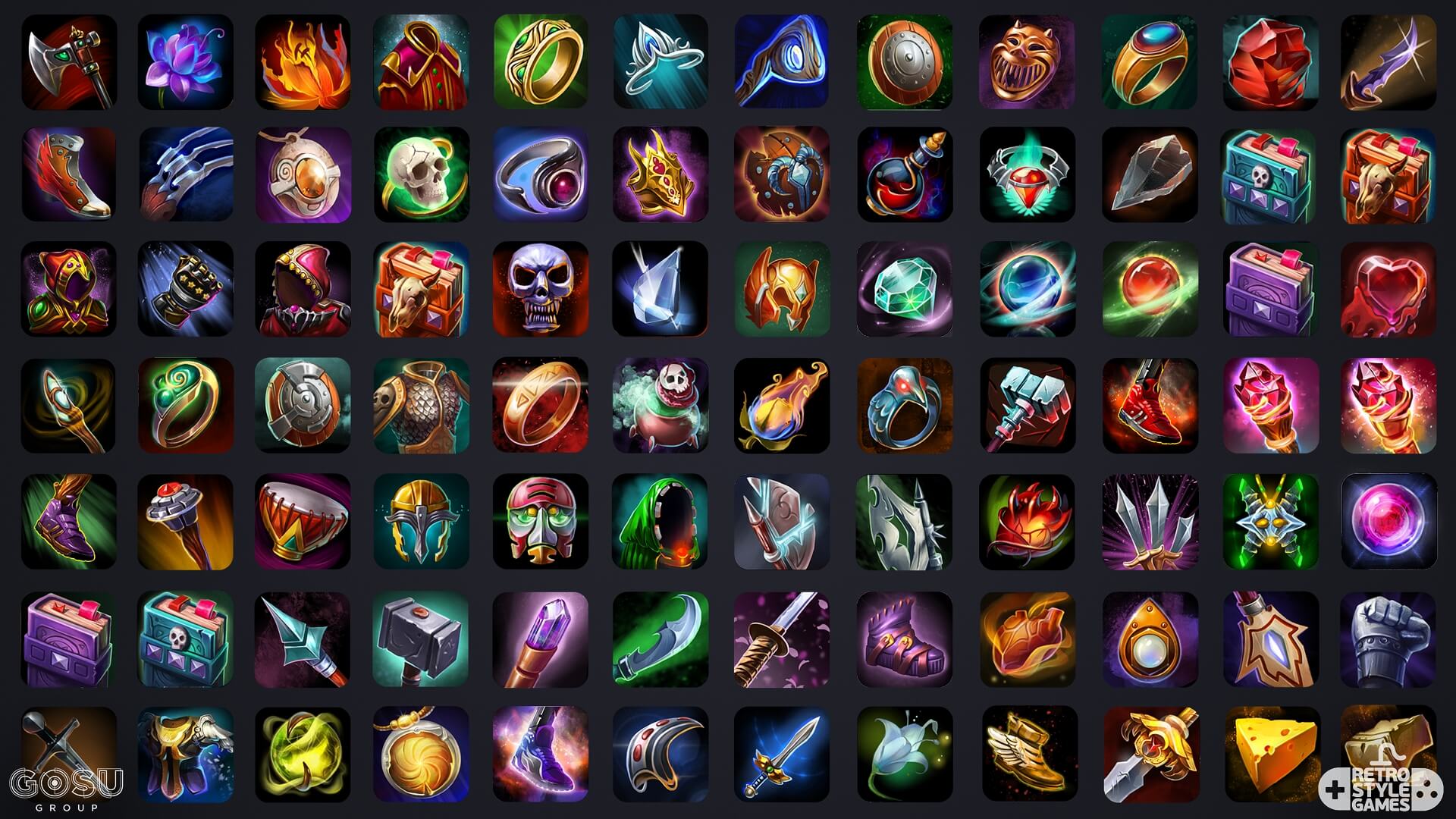 1920x1080 Heroes And Titans Icons For Mobile Rpg