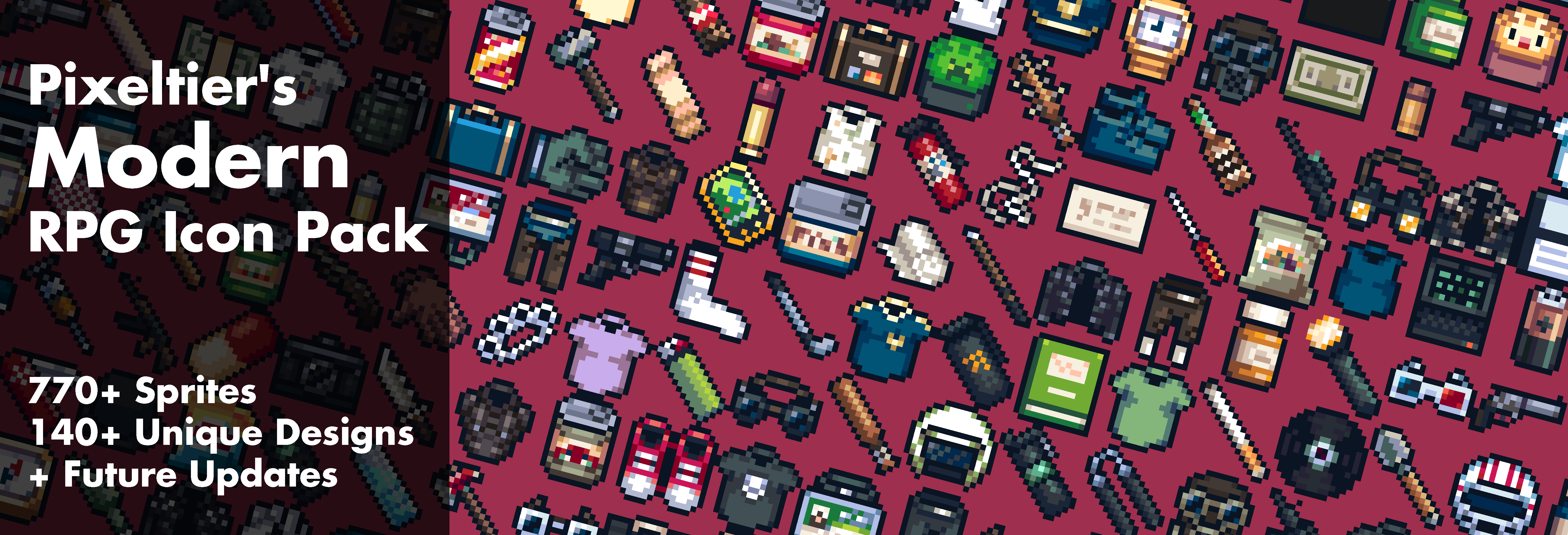 5864x2000 Holy Smokes! A New Rpg Icon Pack On Sale!