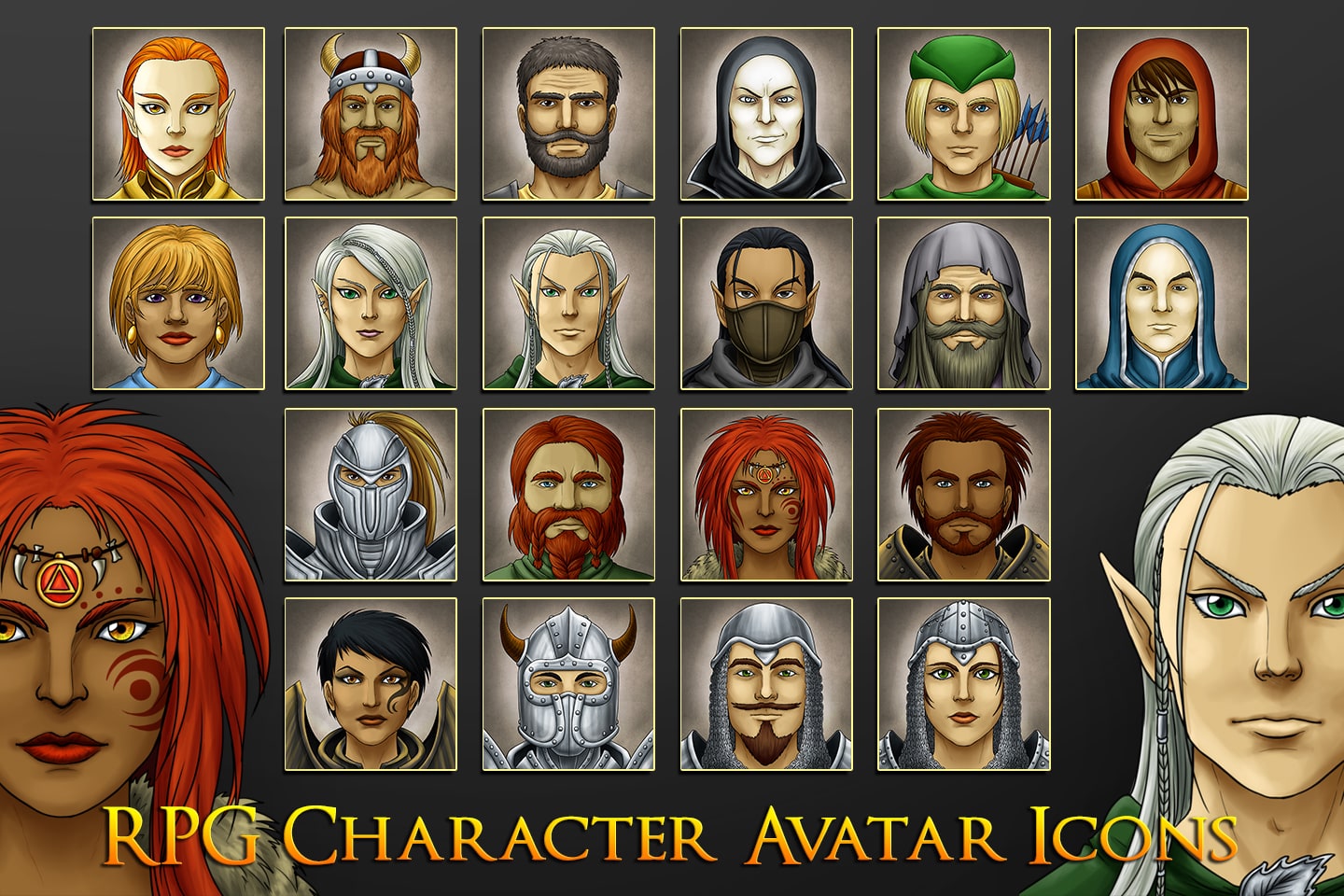 1440x960 Rpg Character Avatar Icons