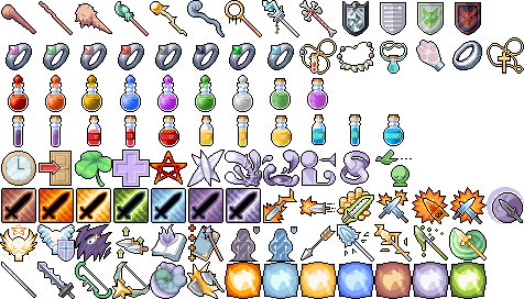 Pixel Art Rpg Icons 476x272 Pixel Art Rpg Icons