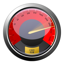 256x256 Download, Download, Down, Speed, Spedometer, Measurement, Rpm Icon