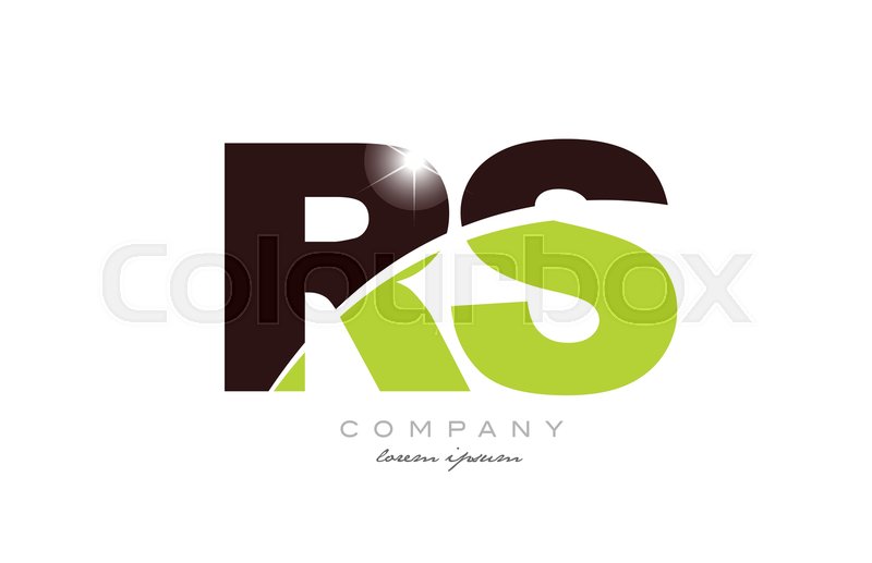 800x517 Letter Rs R S Alphabet Combination Stock Vector Colourbox