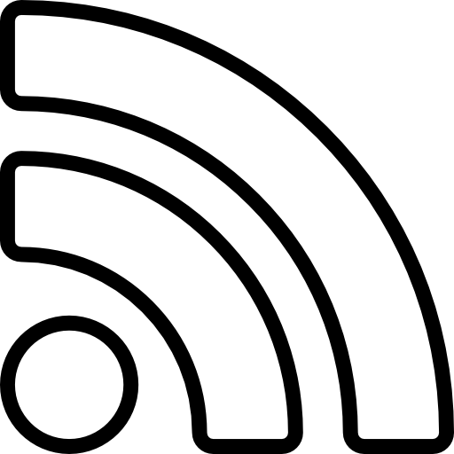 512x512 Rss Feed Outlined Sign Icons Free Download