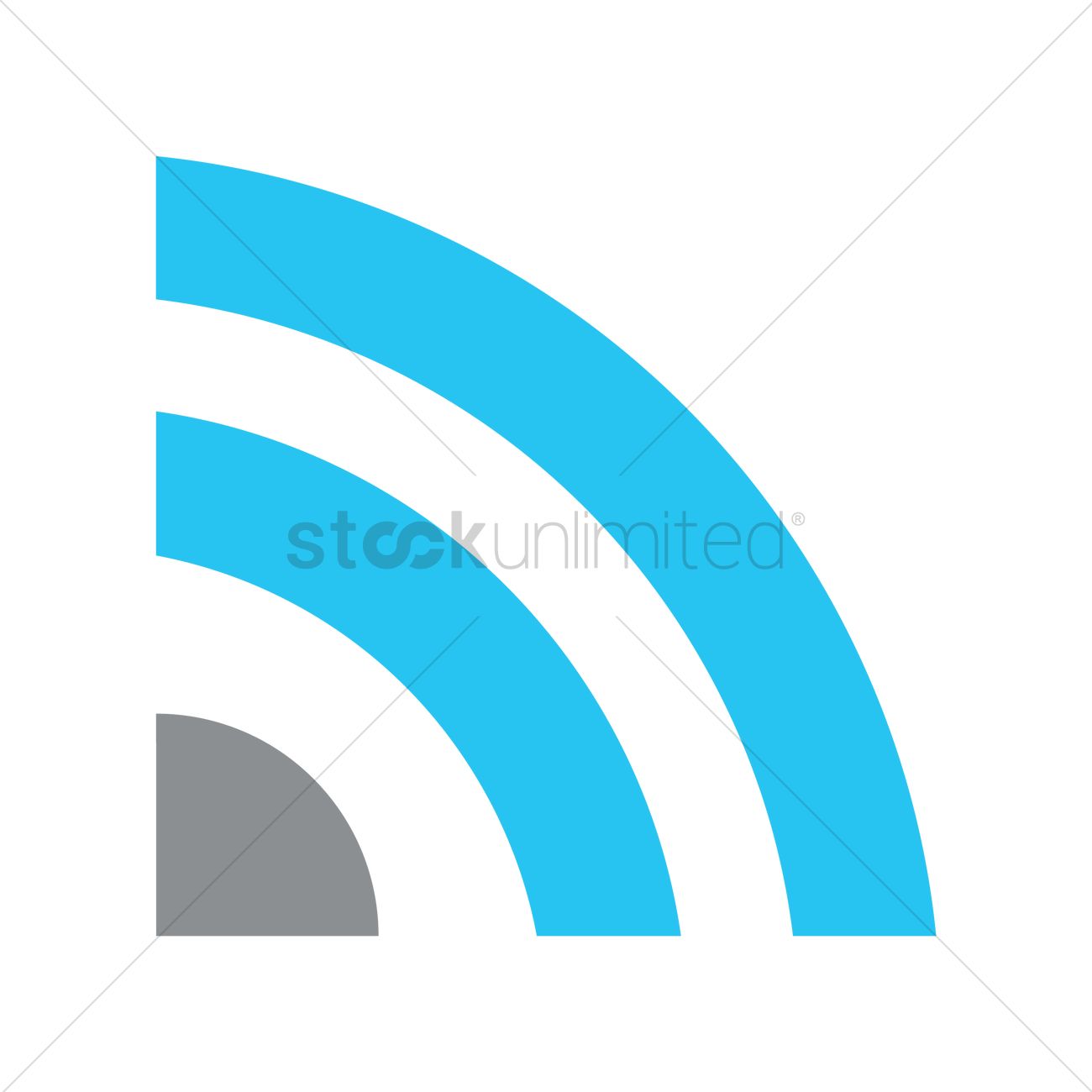 1300x1300 Rss Icon Vector Image