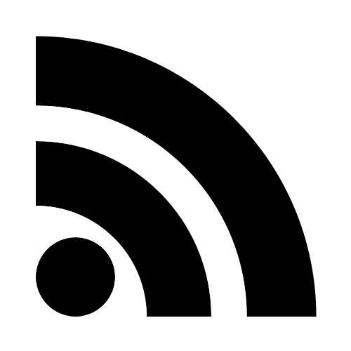 500x500 Black Rss Logo Icon Png
