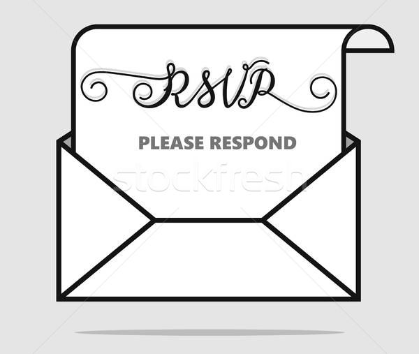 600x507 Please Respond Letter Rsvp Wedding Concept Envelope Love Letter