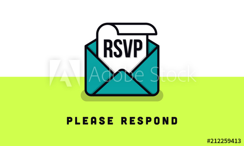 500x300 Rsvp Concept Vector Illustration Of Rsvp Icon