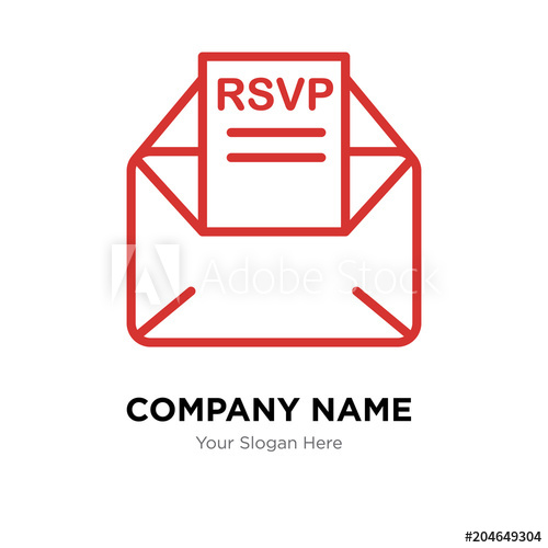 500x500 Rsvp Company Logo Design Template, Colorful Vector Icon For Your