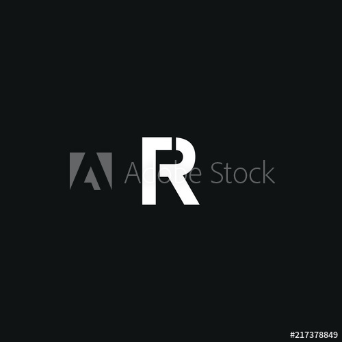500x500 Modern Unique Minimal Style Rt Initial Based Letter Icon Logo