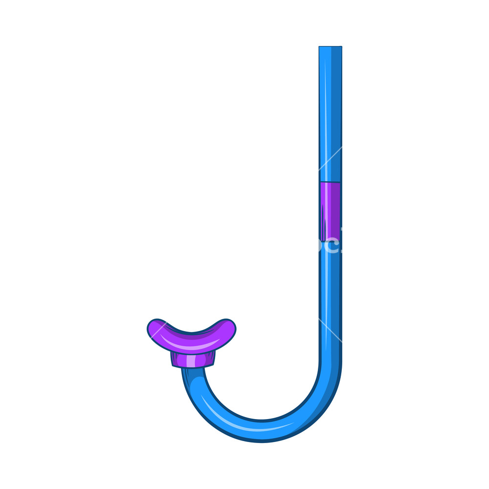 1000x1000 Tube For Diving Icon In Cartoon Style Isolated On White Background